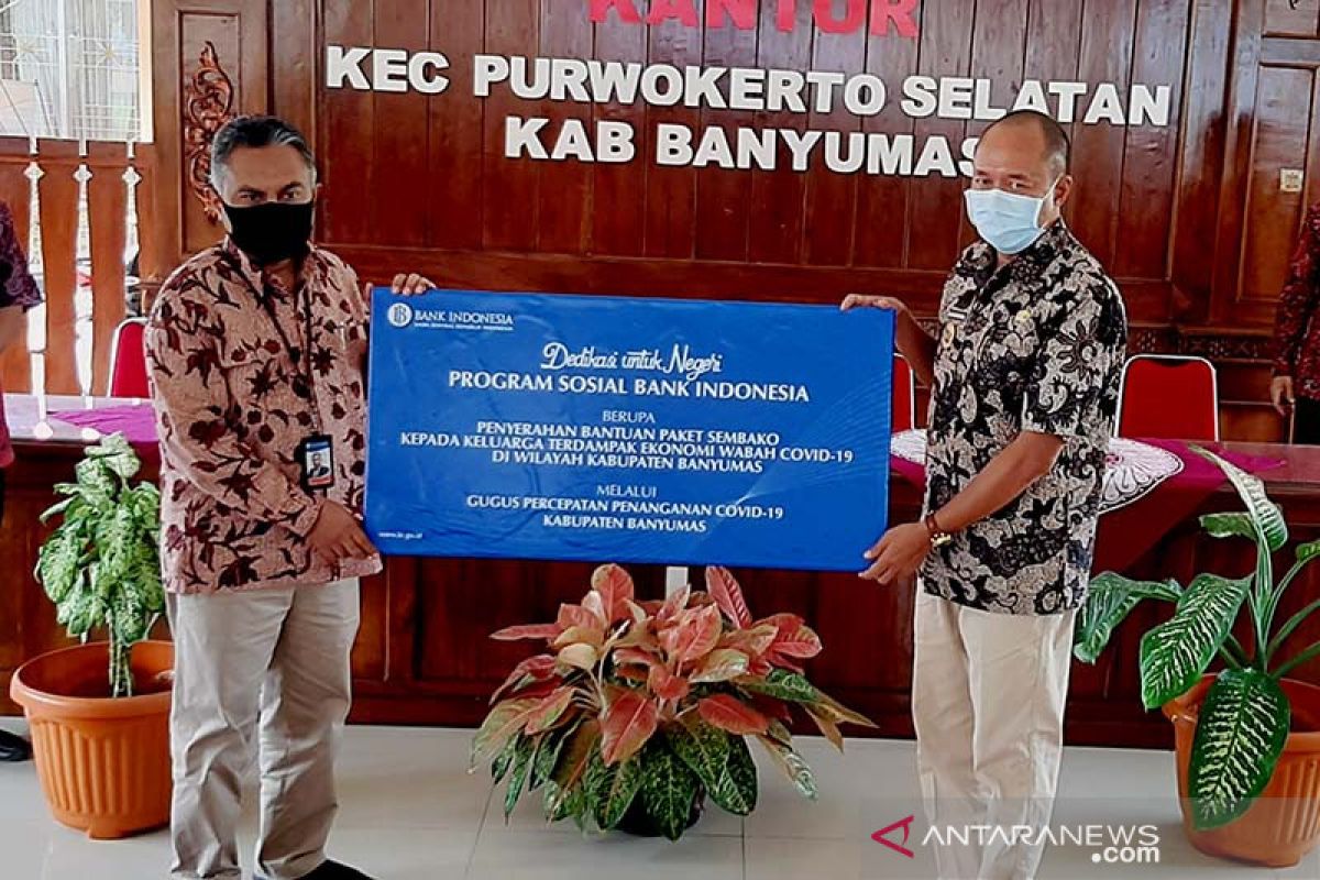 BI Purwokerto salurkan bantuan warga terdampak COVID-19