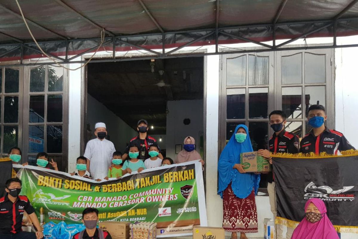 Komunitas Honda CMC dan MCO gelar bakti sosial di Panti Asuhan