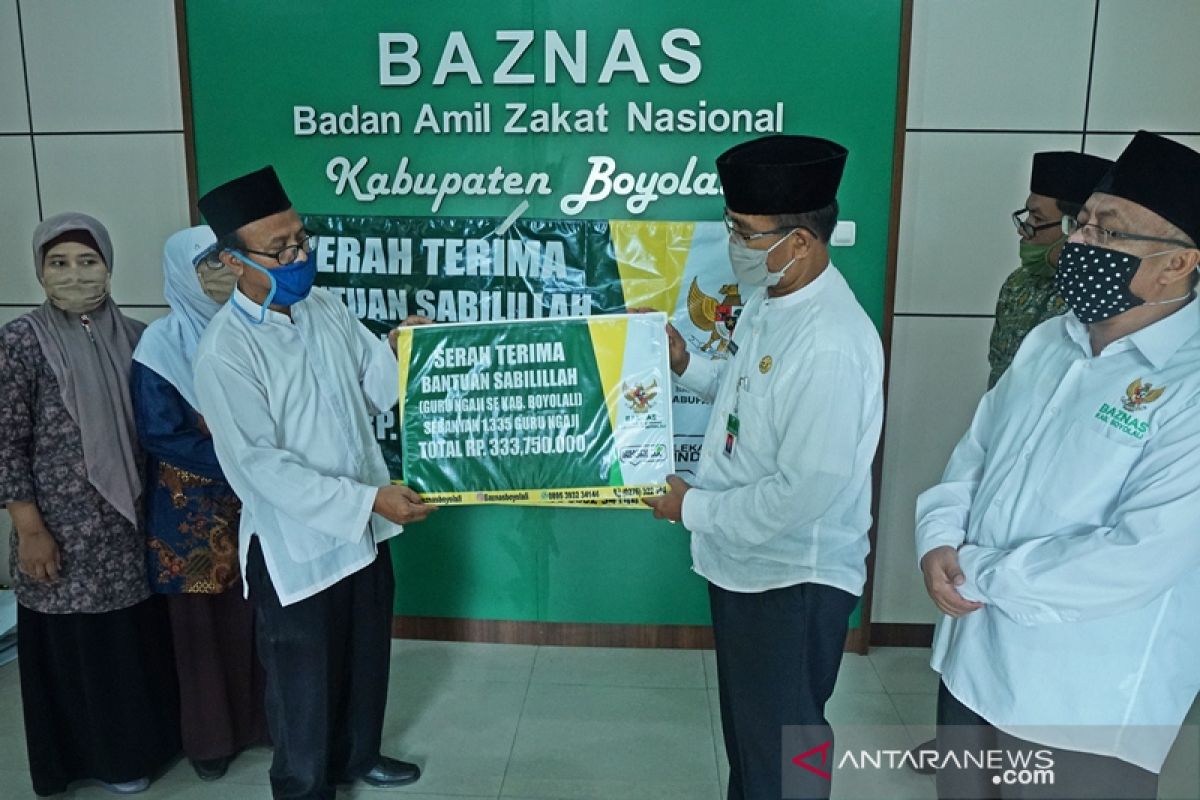 Baznas bantu dana bagi 1.335 guru mengaji di Boyolali