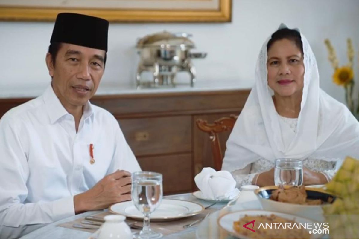 Presiden Jokowi dan Ibu Negara Iriana ucapkan selamat Idul Fitri 1441 H