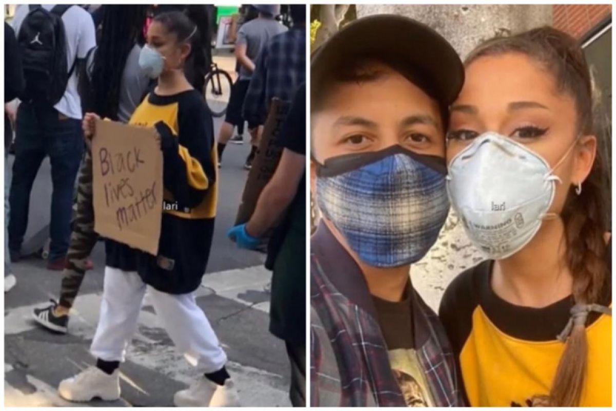 Ariana Grande turun ke jalan suarakan protest atas kematian warga kulit hitam George Floyd