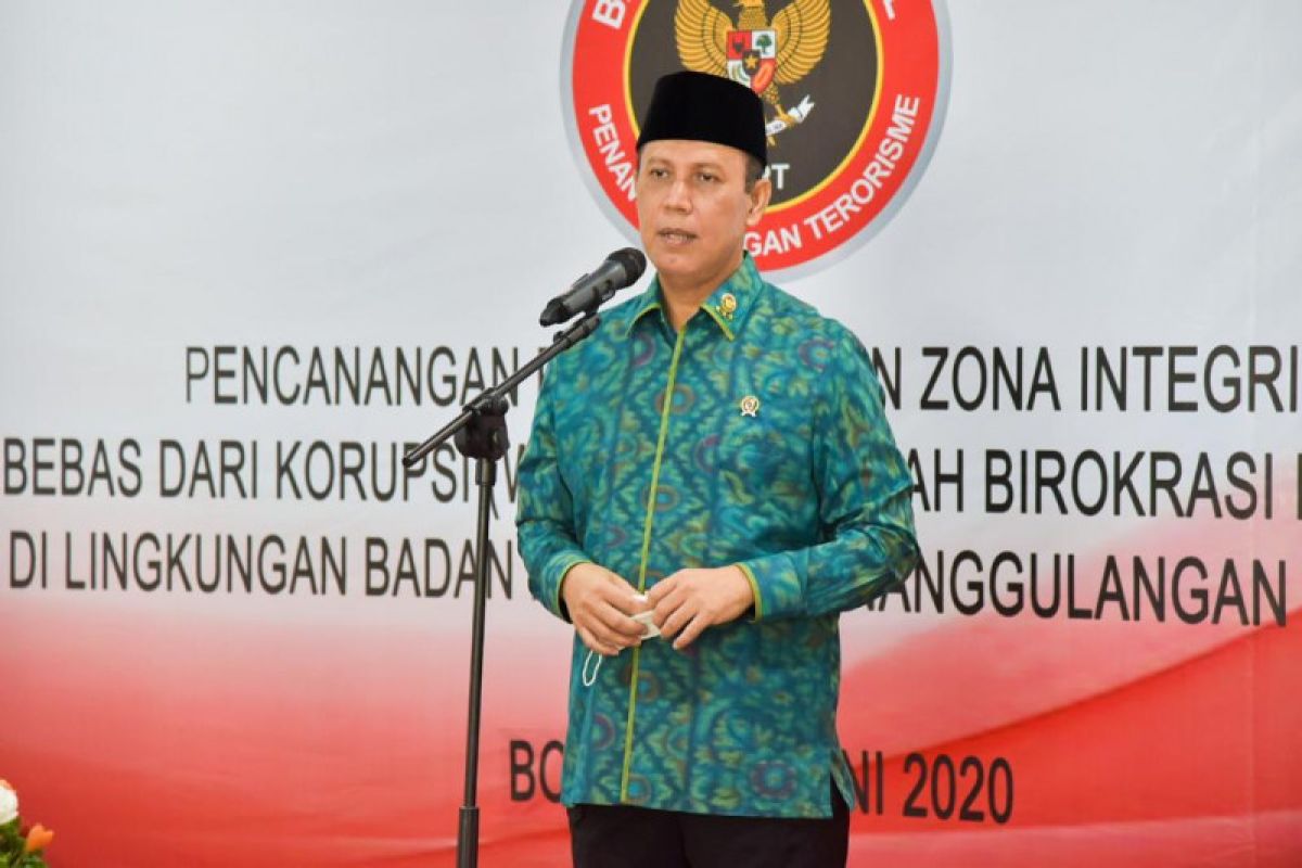 Pencanangan zona integritas bebas korupsi di BNPT