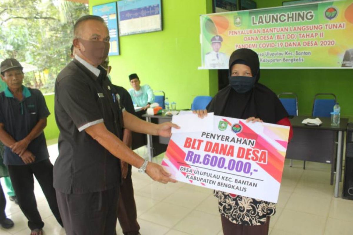 BLT Dana Desa baru disalurkan di tiga Kecamatan di Kabupaten Bengkalis