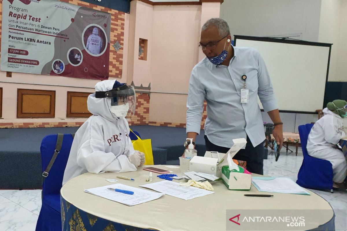 ANTARA selenggarakan "rapid test" di PWI Pusat dan Dewan Pers