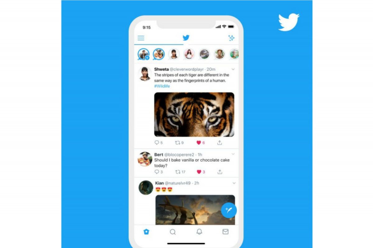 Twitter hadirkan fitur mirip Instagram Stories