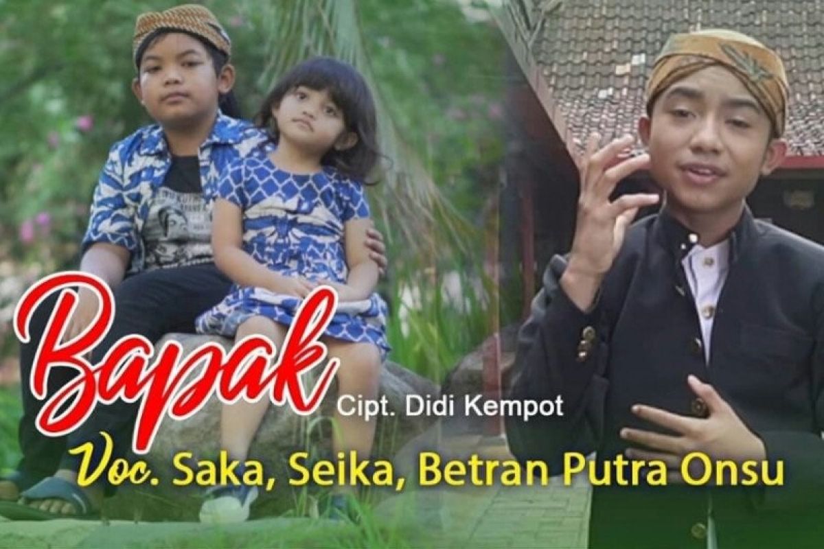 Anak Didi Kempot, Saka dan Sekia kolaborasi dengan Betrand Peto nyanyikan lagu "Bapak"