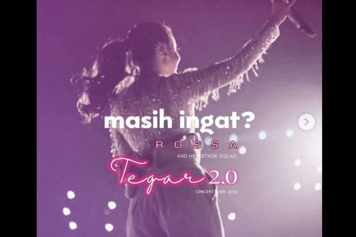 Rossa ajak penggemarnya untuk nonton bareng konser "Tegar 2.0", berikut jadwal dan tempatnya