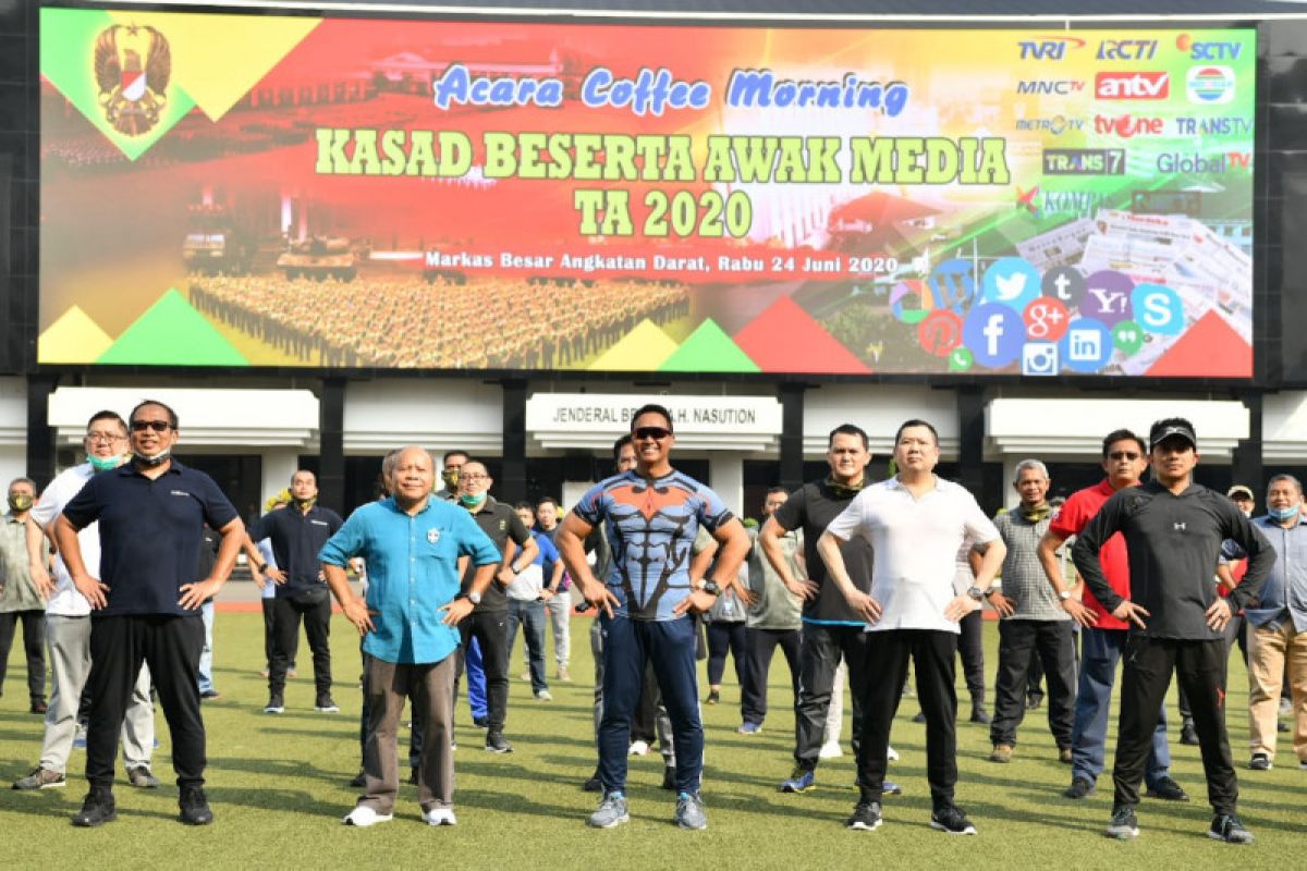 Kasad gelar coffee morning bersama wartawan