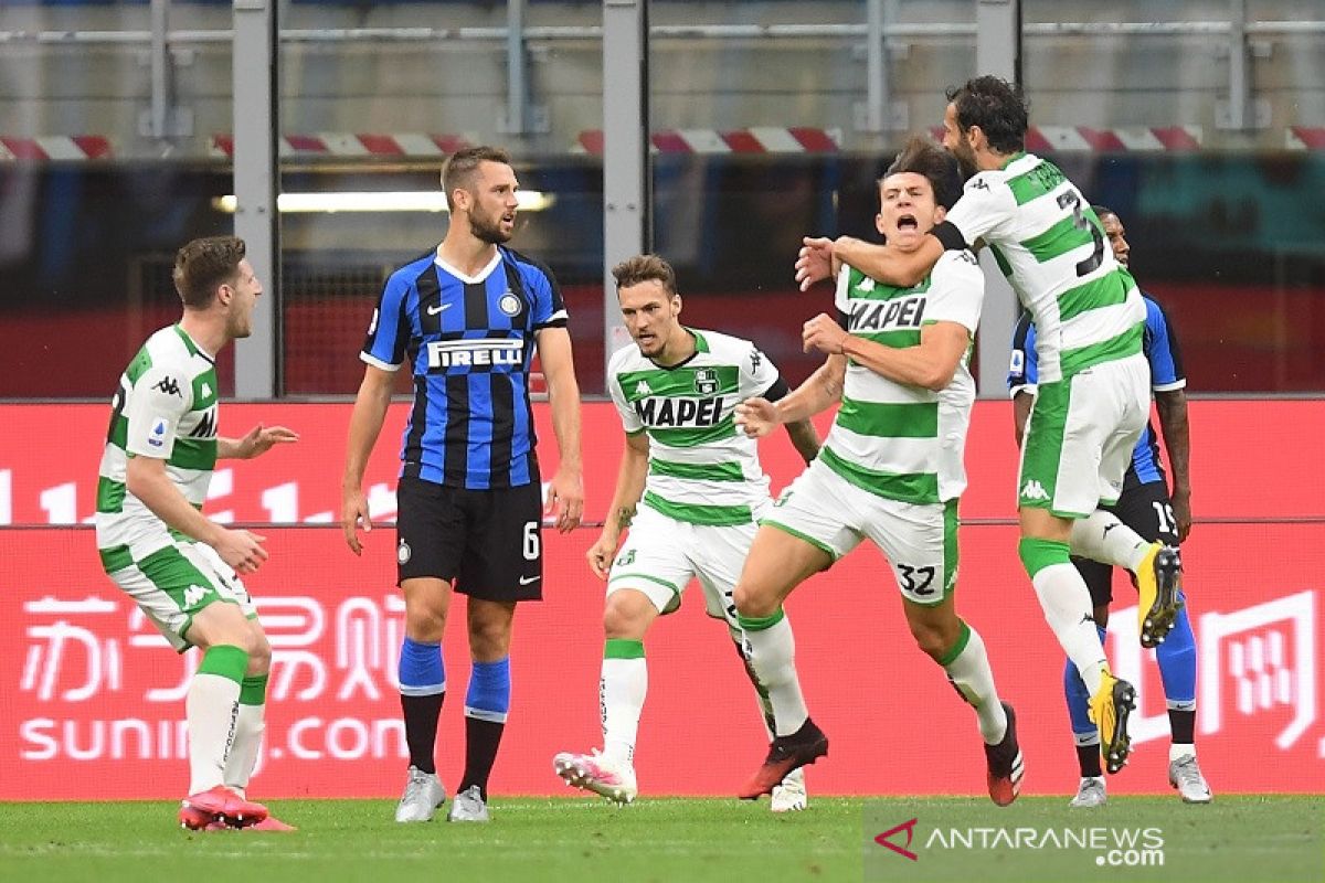 Inter Milan ditahan imbang Sassuolo 3-3