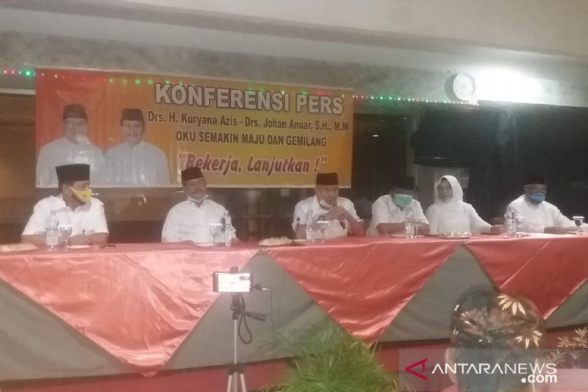 Bupati dan Wakil Bupati OKU Kuryana Azis-JA maju kembali sebagai pasangan calon petahana di Pilkada 2020