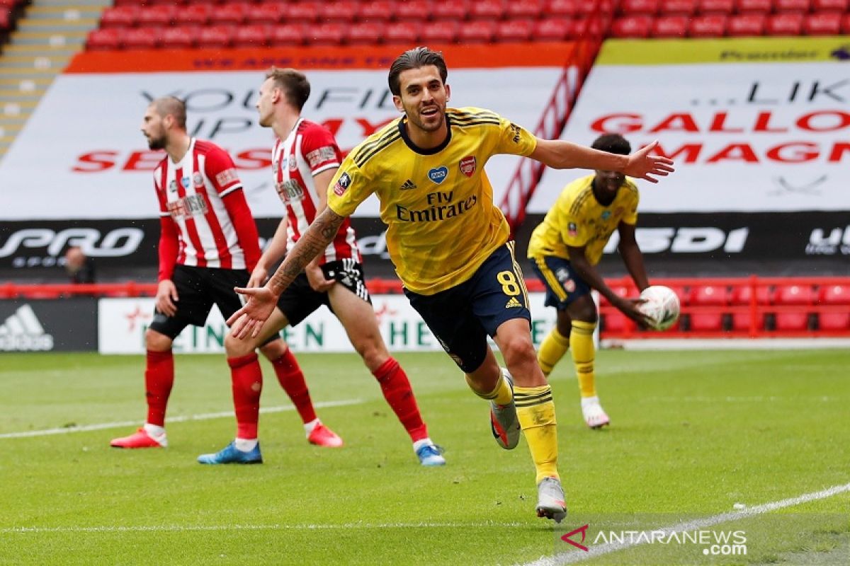 Arsenal susah payah lewati Sheffield United untuk ke semifinal Piala FA