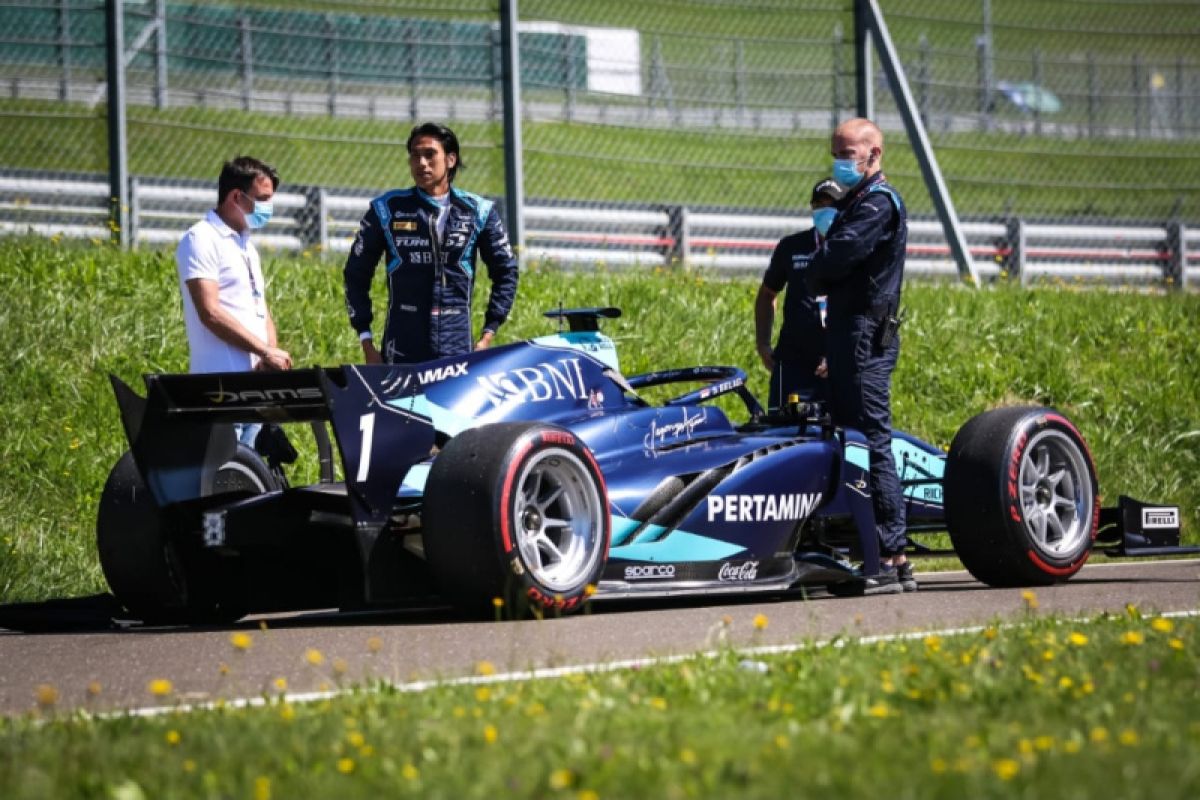 Sean Gelael pulang dengan tangan hampa di seri pembuka Formula 2 Austria