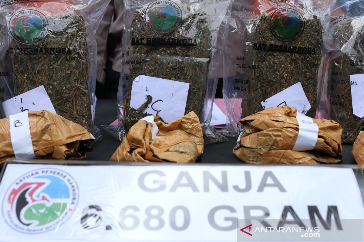 Polisi sita 6,68 kilogram ganja jaringan lapas