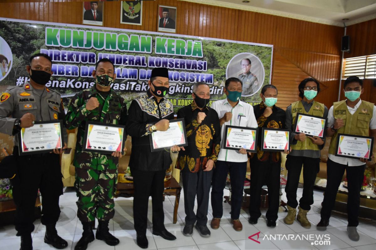 KLHK beri 47 penghargaan terkait penanganan konflik harimau dengan manusia di Riau