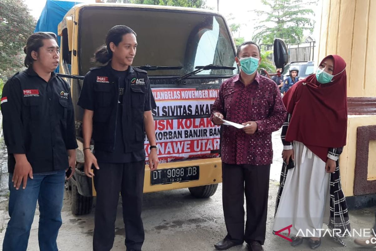 USN Kolaka kirim bantuan kemanusiaan kepada korban banjir Konawe Utara