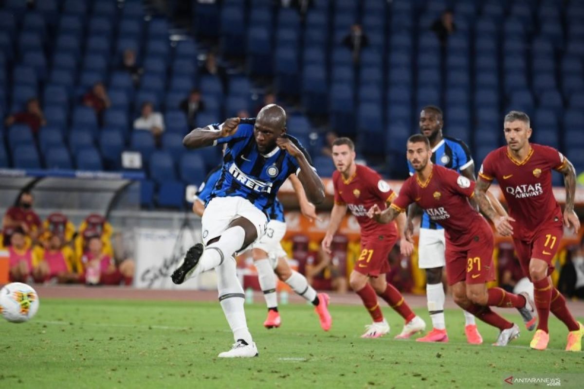 Romelu Lukaku jadi pahlawan Inter di kandang Roma