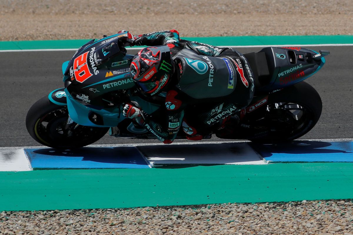 Quartararo juarai GP Andalusia, Yamaha kuasai podium