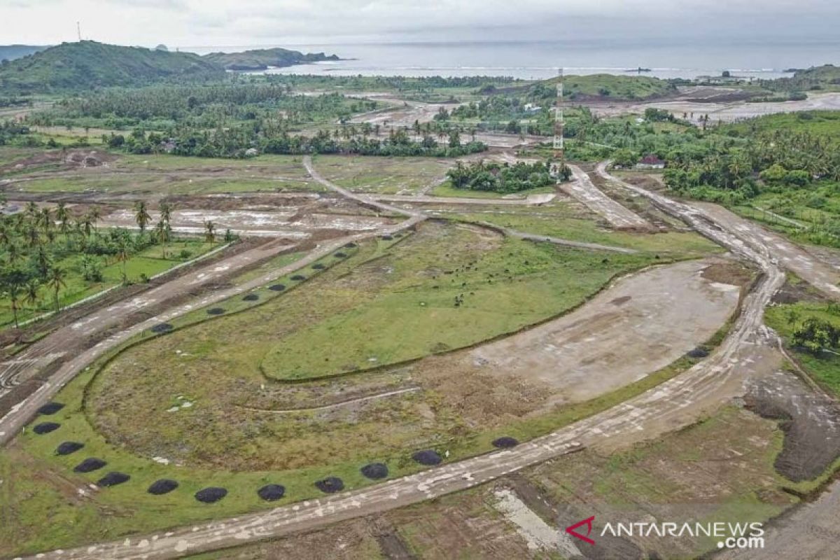 Lintasan sirkuit MotoGP Mandalika  uji coba  April   2021