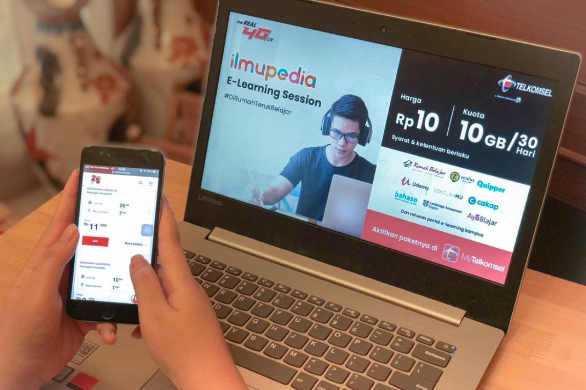 Telkomsel hadirkan paket ilmupedia e-learning session dengan kuota data 10GB  Rp10