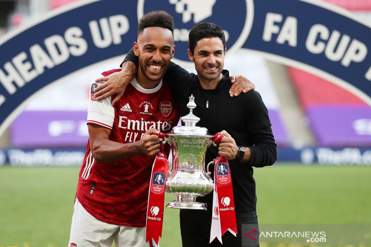 Arteta tolak dianggap berjasa atas keputusan Aubameyang bertahan