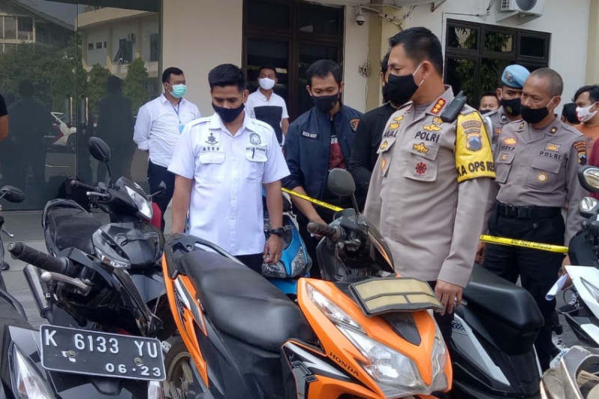 38 tersangka pencuri kendaraan bermotor ditangkap