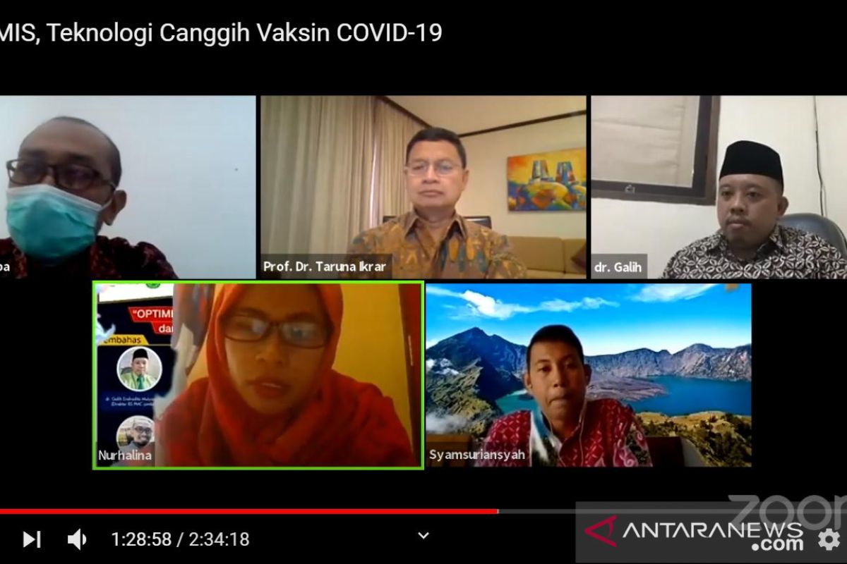 Fikes UMP-PHS University California selenggarakan webinar bahas perkembangan COVID-19