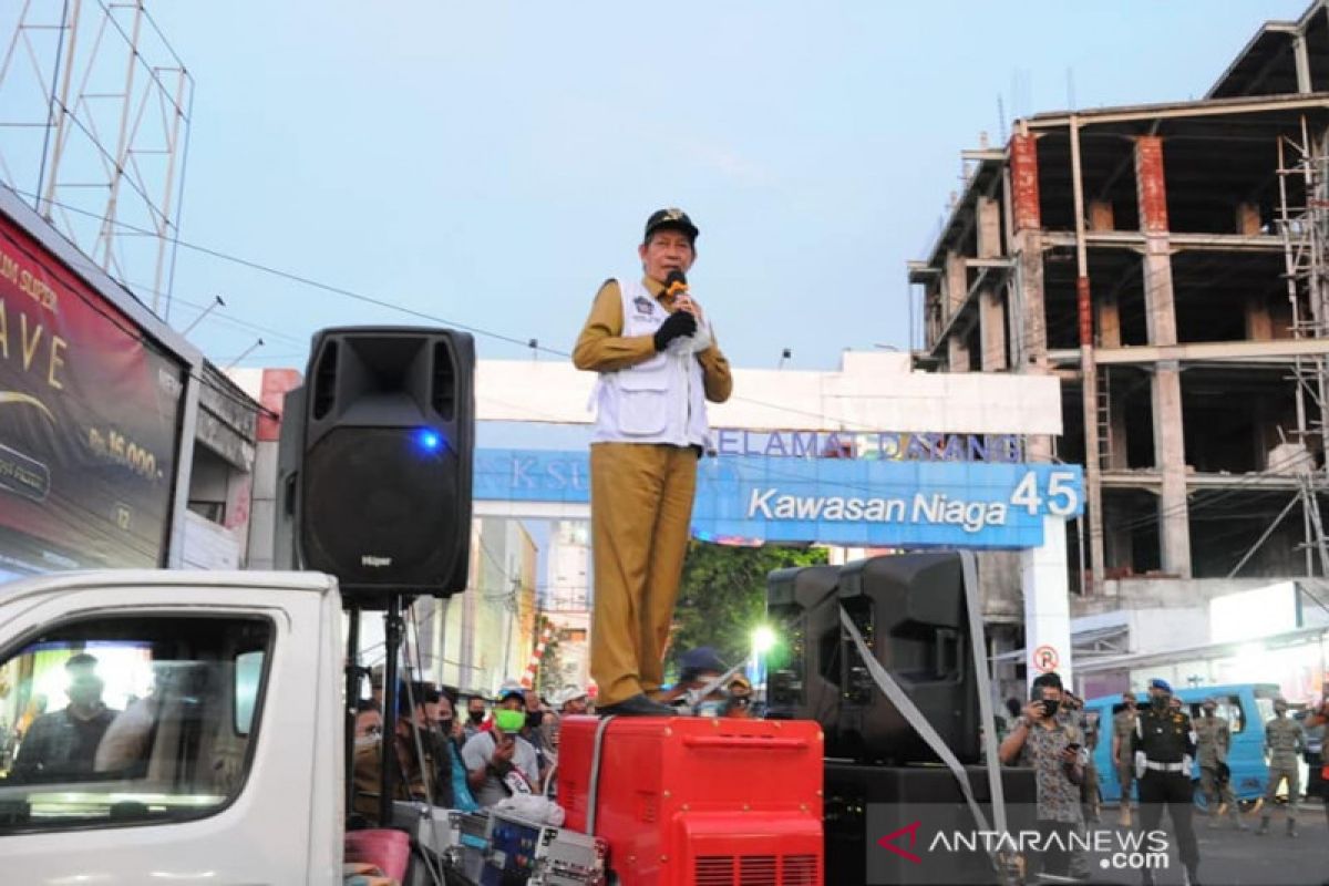 Wali Kota Manado turun langsung ke jalan-jalan sosialisasi protokol kesehatan