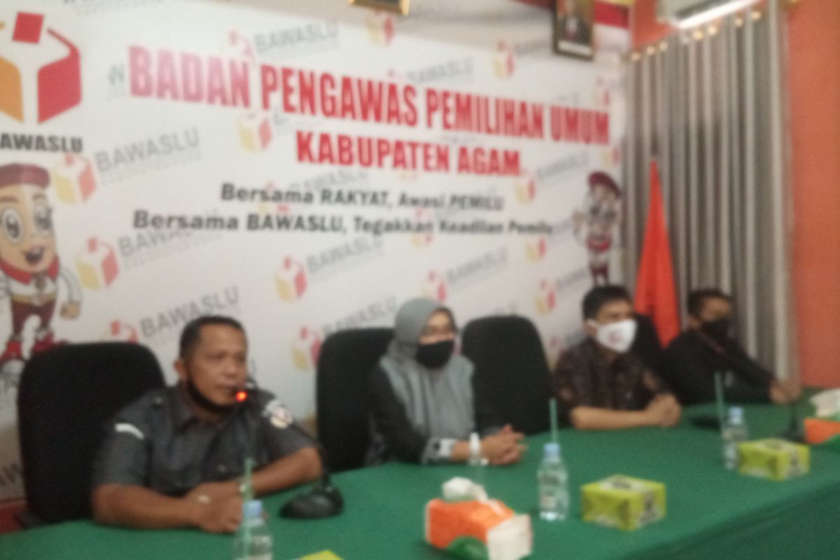 Karena Agam peringkat 10 indek kerawanan pemilu nasional, Bawaslu harap semua pihak awasi pelanggaran Pilkada