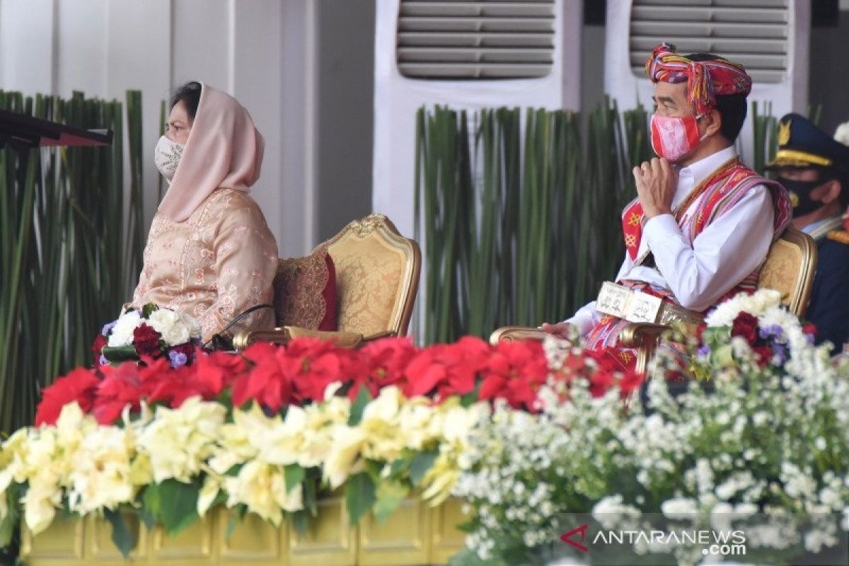 Presiden Joko Widodo katakan pandemi COVID-19 tak kurangi kekhidmatan Detik-Detik Proklamasi