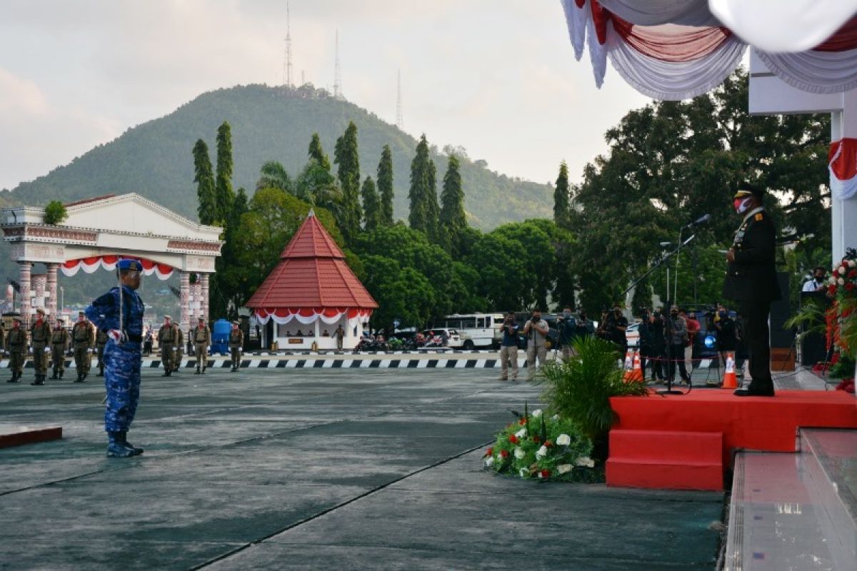 Kapendam: upacara penurunan bendera tumbuhkan rasa Nasionalisme