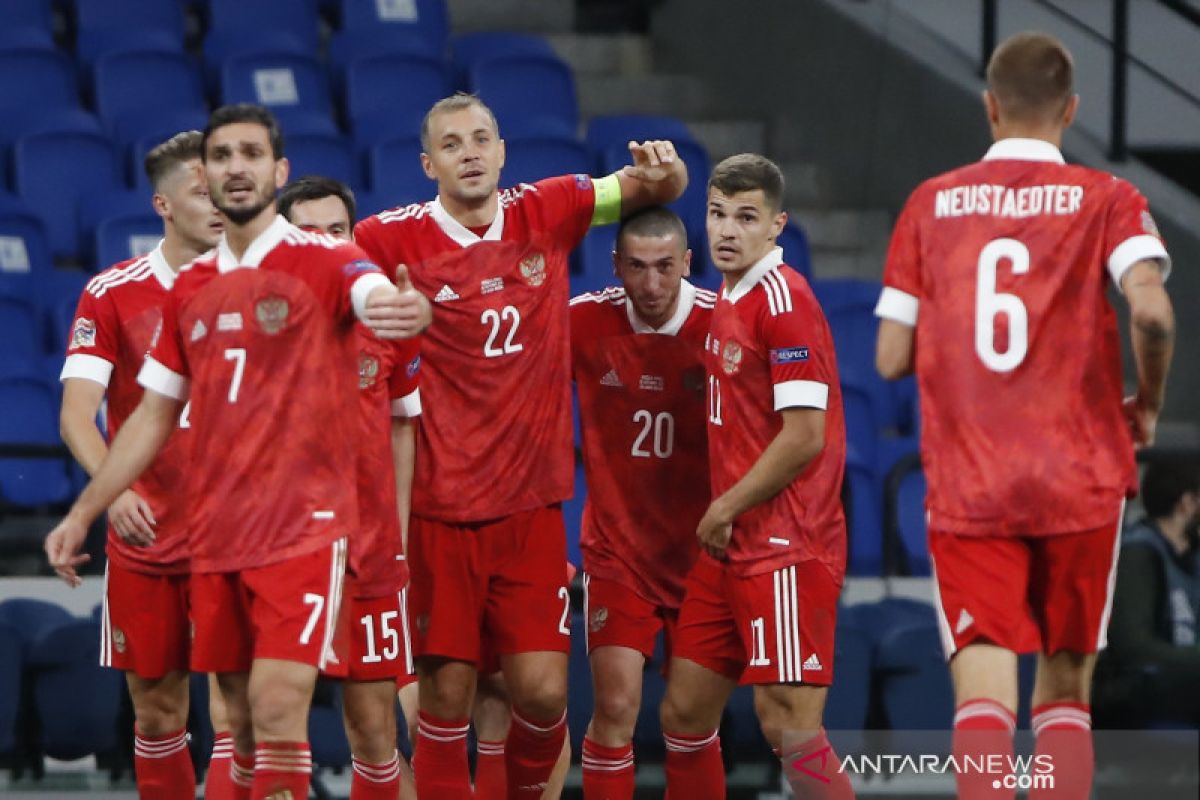 Rusia tundukkan Serbia 3-1 di UEFA Nations League 2020/2021