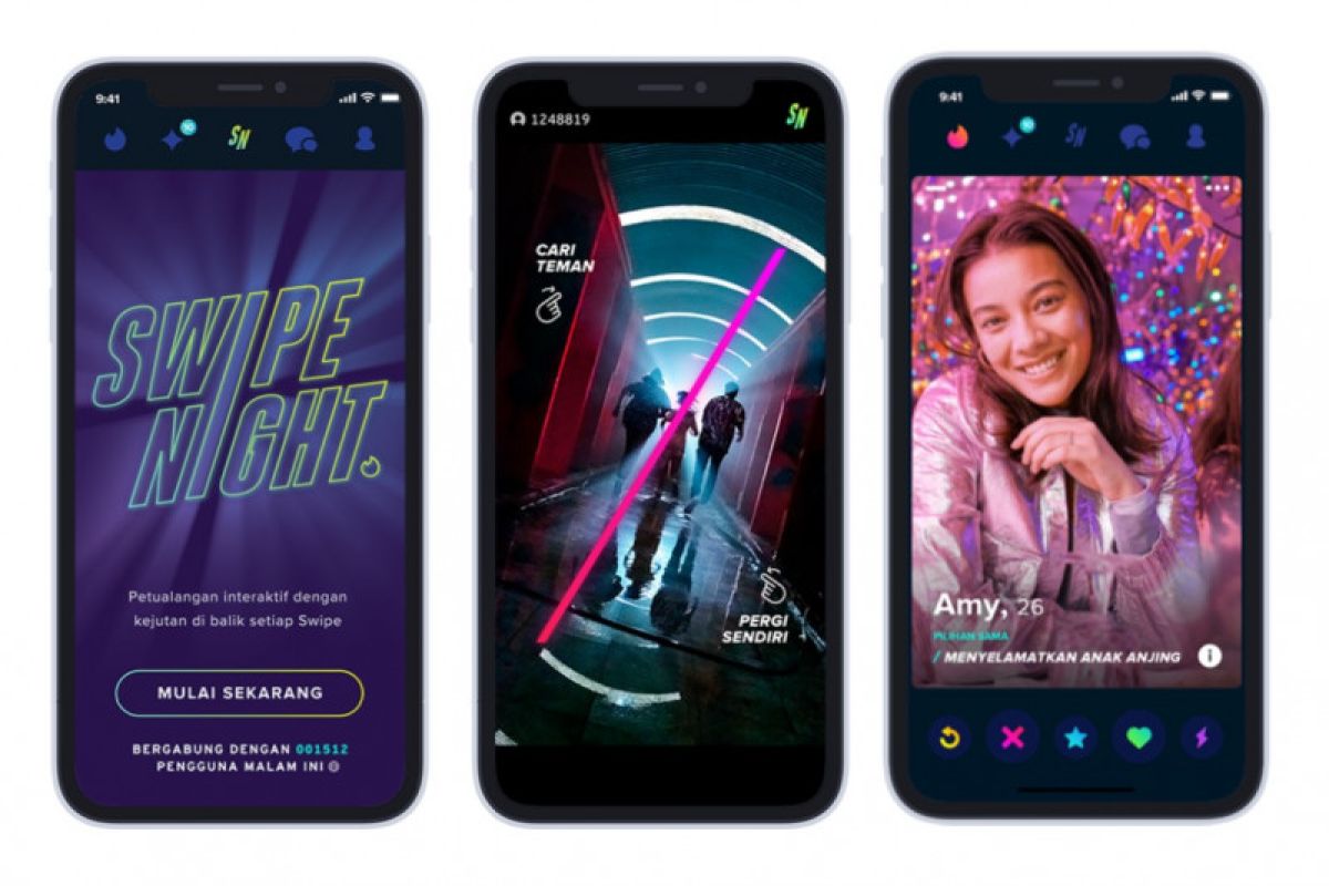 Tinder akan luncurkan 'Swipe Night' yang melibatkan pengguna