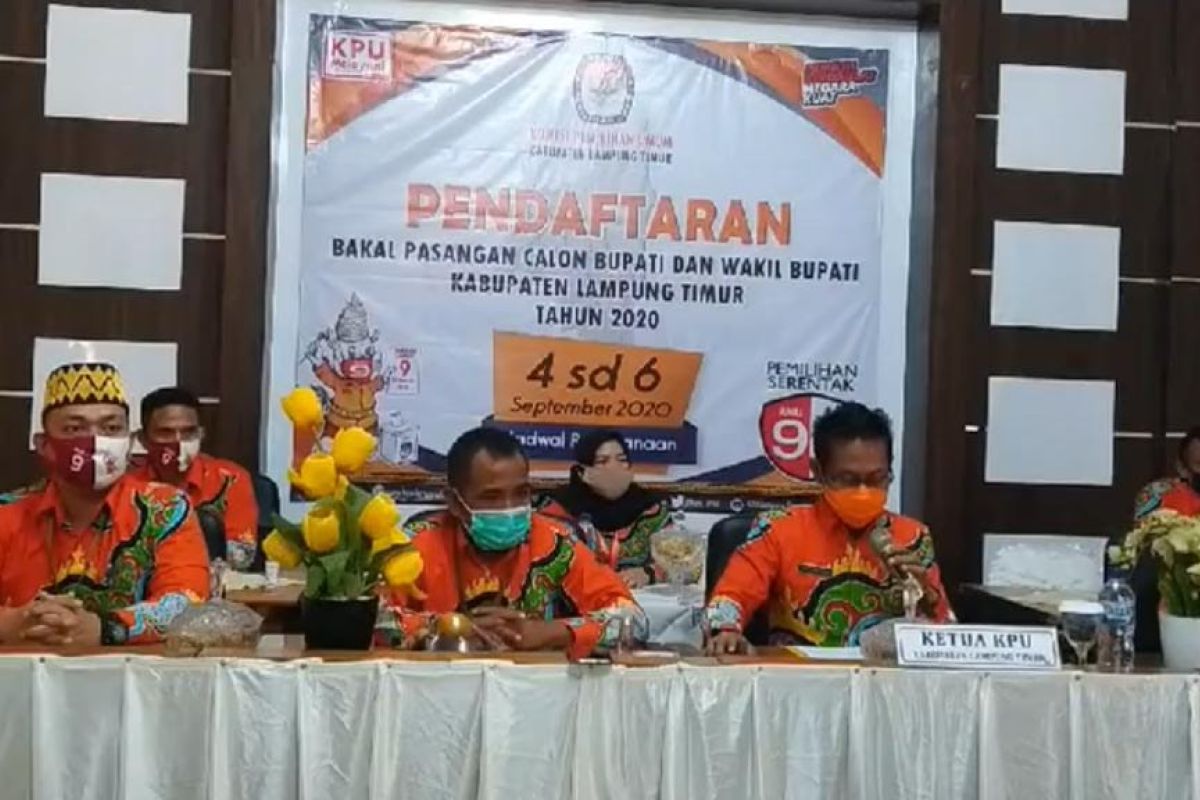 KPU Lampung Timur buka pleno pendaftaran pasangan bakal calon bupati-wakil bupati