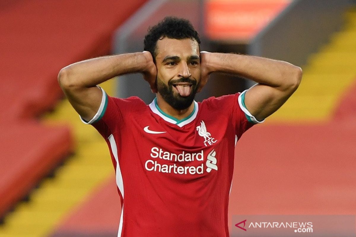 Salah mencetak hattrick, Liverpool susah payah atasi Leeds 4-3