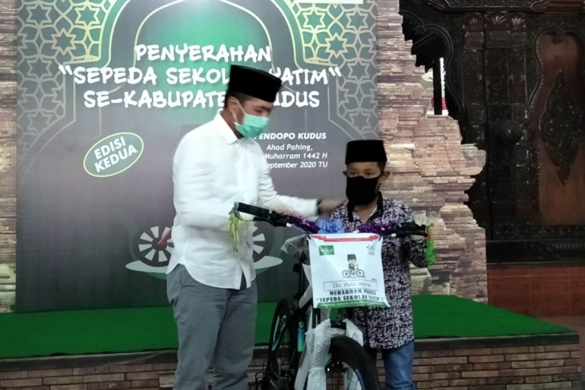 136 sepeda gratis untuk anak yatim di Kudus