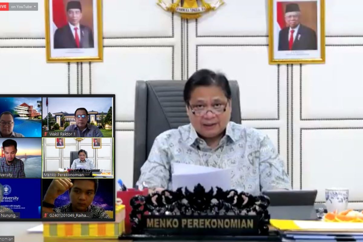 Menko Perekonomian Airlangga ajak mahasiswa IPB University ambil peluang di pandemi