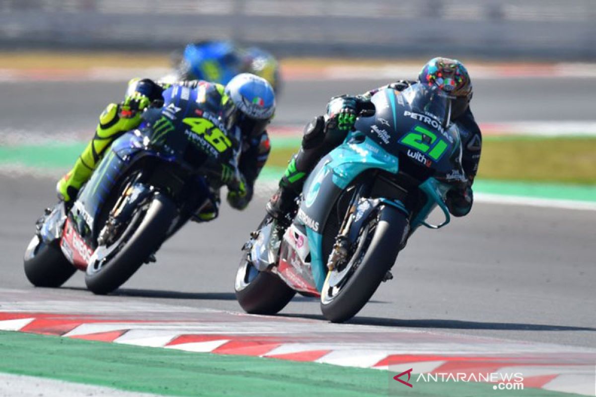 Morbidelli, Quartararo, Rossi start terdepan di GP Catalunya