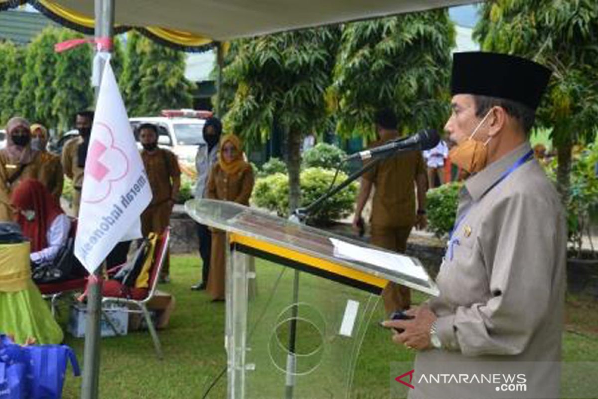 Bupati Yuswir Arifin apresiasi keberadaan PMI Sijunjung, kerja keras meski keadaan terbatas