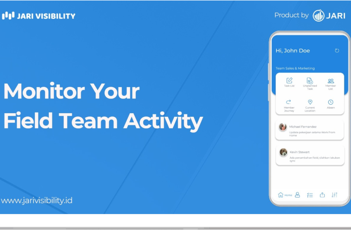 Aplikasi Jarvis untuk pantau kerja tim lapangan saat COVID-19