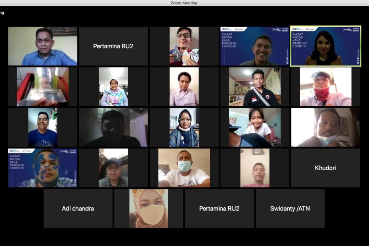 Webinar Pertamina Dumai bersama jurnalis sosialisasi AJP 2020