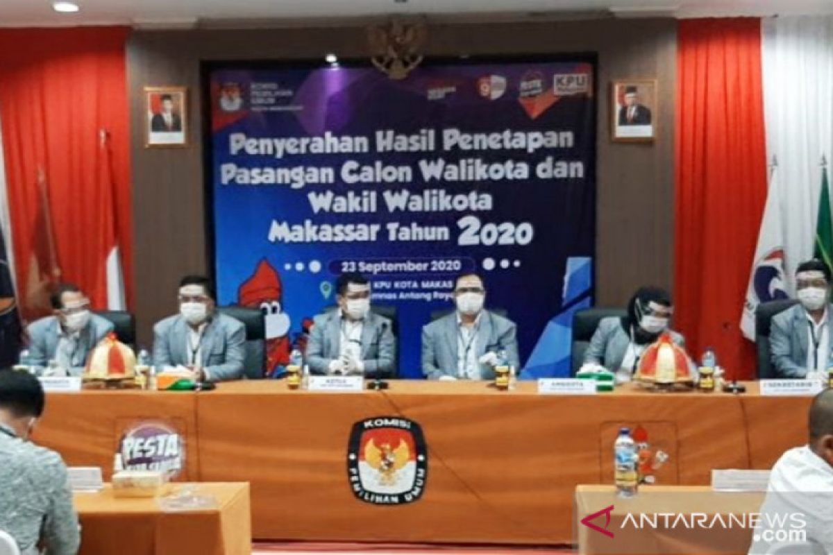 KPU tetapkan empat pasangan calon Pilkada Kota Makassar