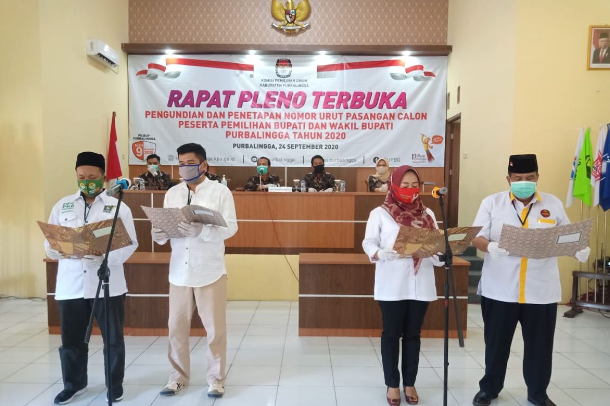 Pilkada Purbalingga,   pasangan Fauzi -Zaini nomor 1 dan Tiwi - Dono nomor urut 2