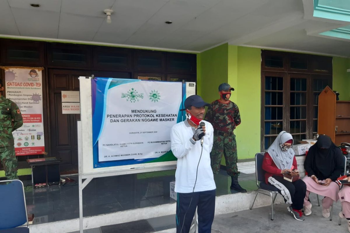 NU dan Muhammadiyah kompak kampanyekan pemakaian masker