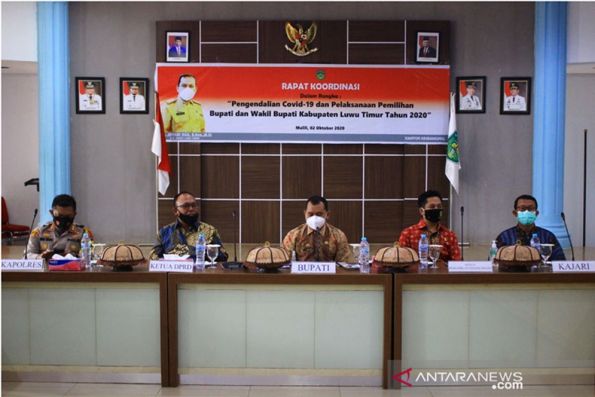 Pjs Bupati Lutim bahas pilkada dan COVID-19 bersama Forkopimda