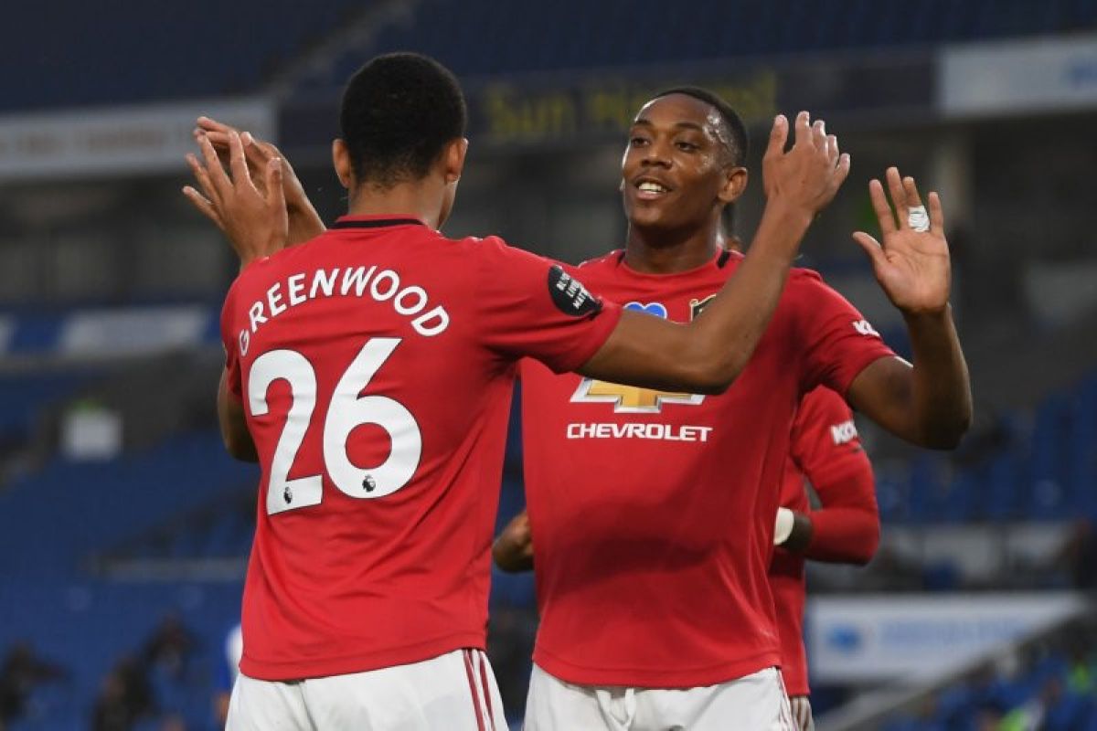 Lukaku minta MU jangan rusak 'chemistry' Martial dan Greenwood