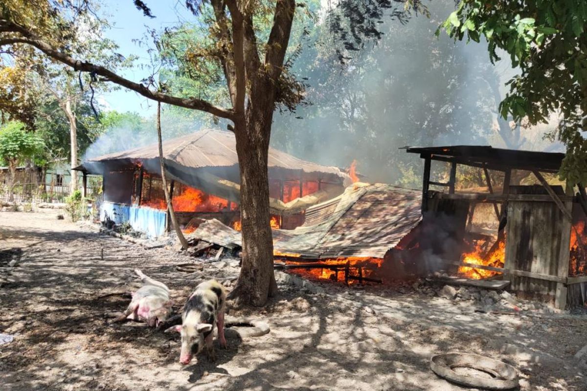 Satu tewas dan tujuh rumah dibakar saat bentrokan di Kupang