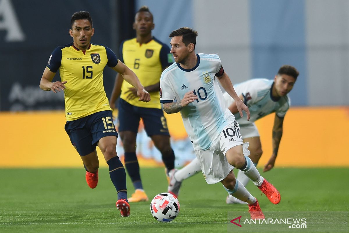 Kalahkan Ekuador, Messi akui timnas Argentina bermain gugup