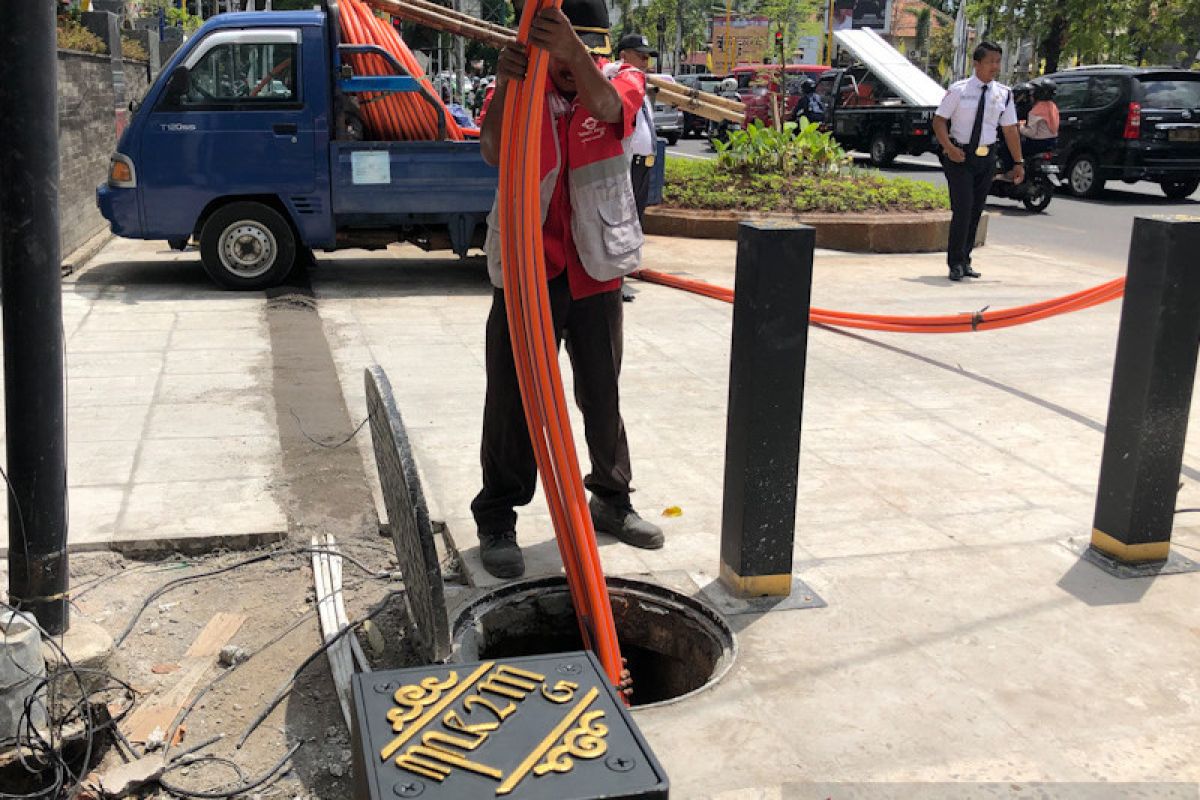 "Ducting" kabel udara Simpang Tugu Yogyakarta pekan ketiga Oktober 2020