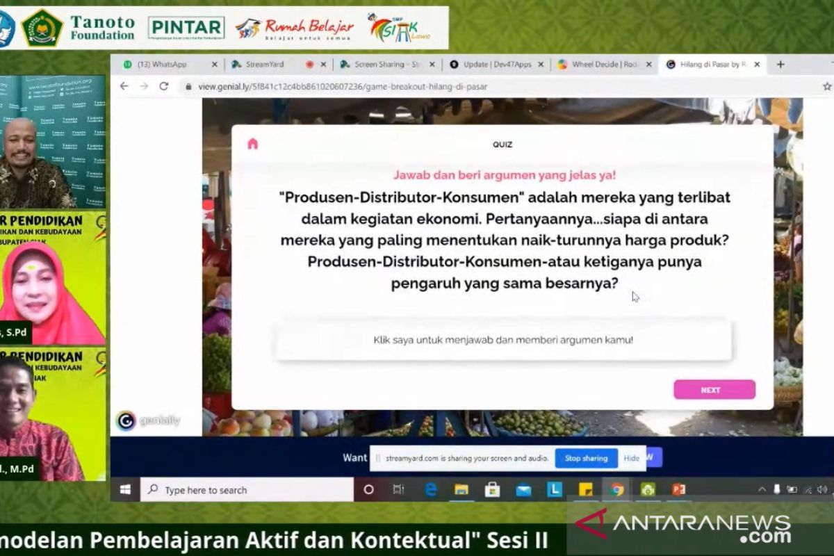 HUT Siak ke-21, Disdikbud Siak webinar dengan ribuan guru di Indonesia