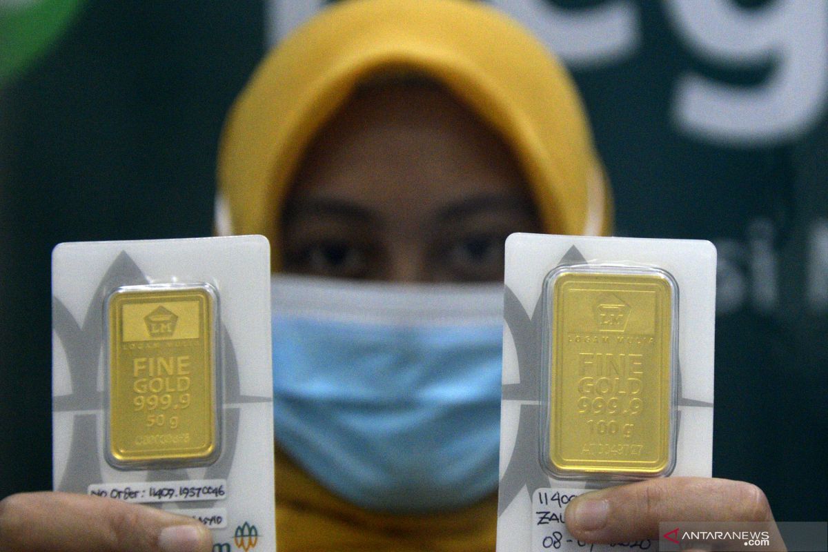 Harga emas Antam hari ini stagnan